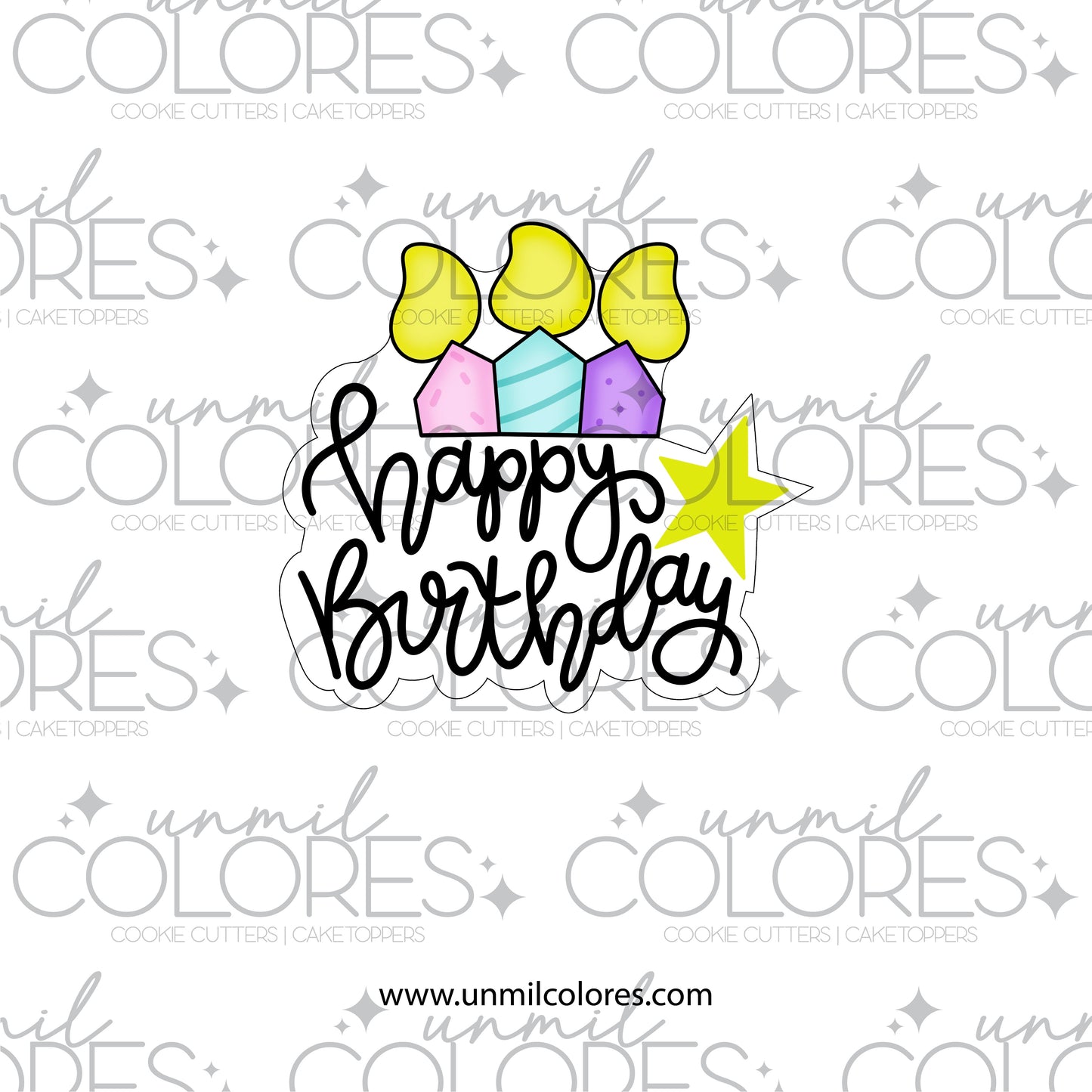 Cortador de Galleta Happy Birthday 01