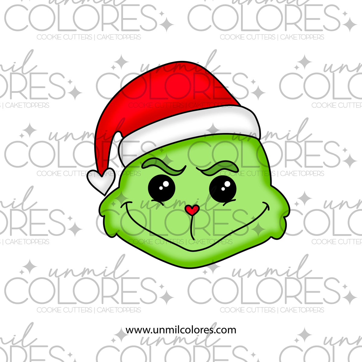 Cortador de Galleta Grinch Gorro