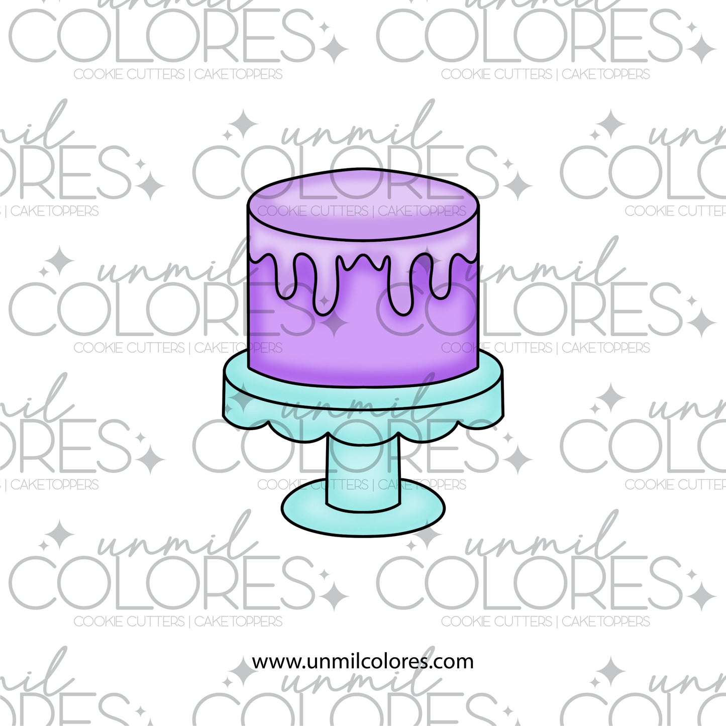 Cortador de Galleta Pastel con Base