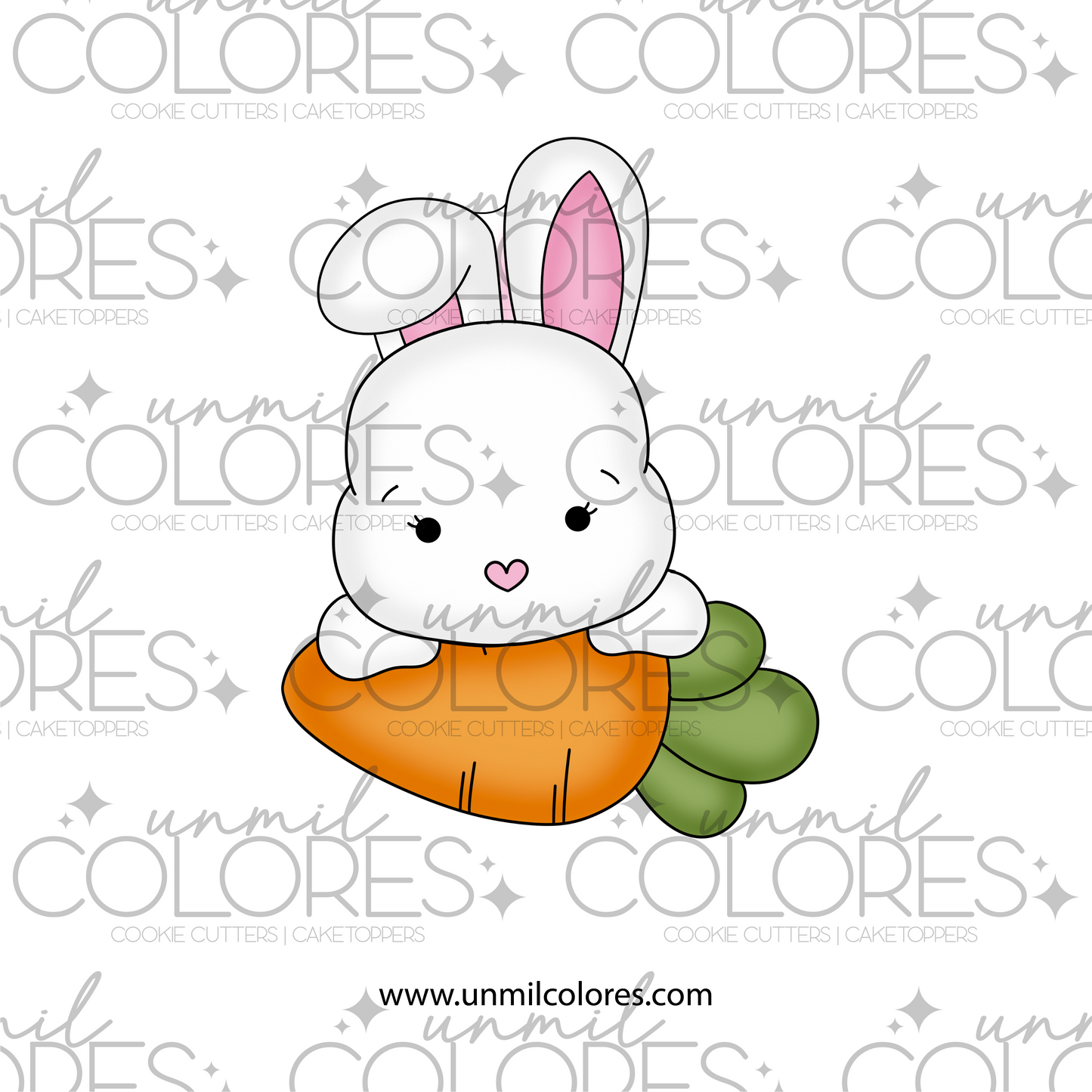 Cortador de Galleta Conejo Zanahoria