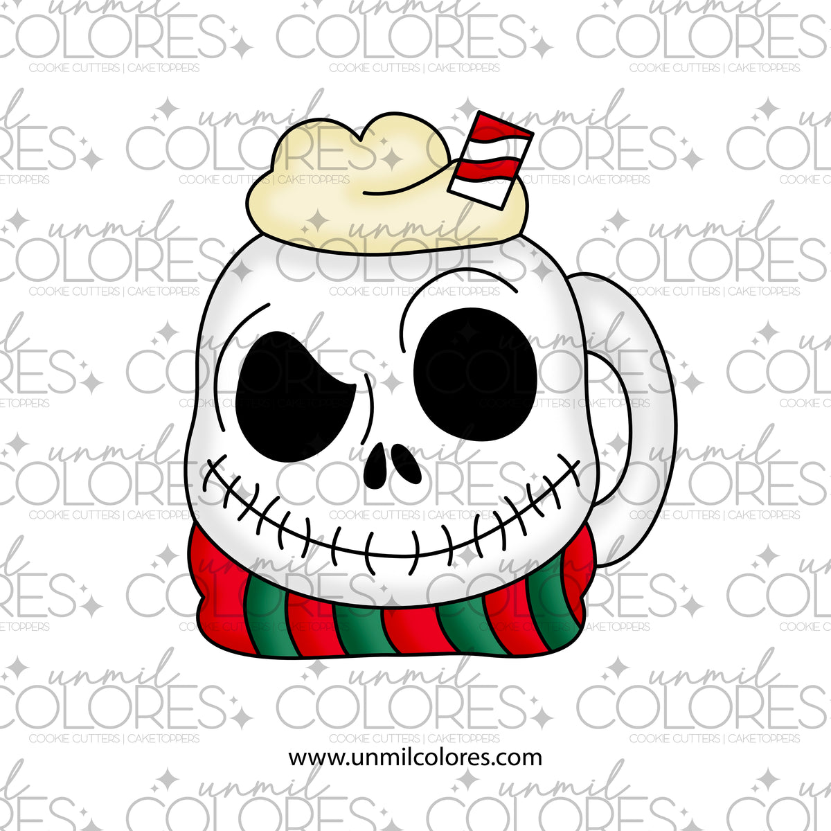 Cortador de Galleta Taza Jack Navidad