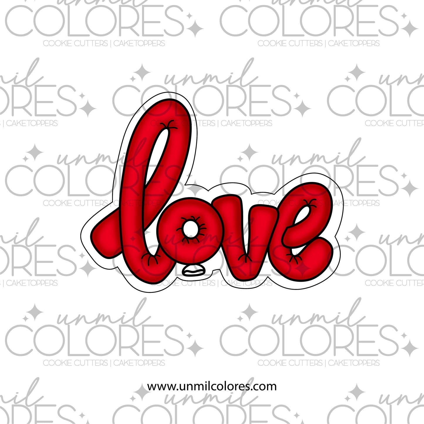 Cortador de Galletas Globo Love