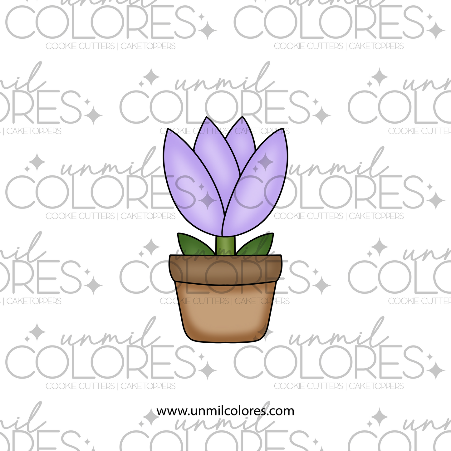 Cortador de Galleta Macetera Flor A