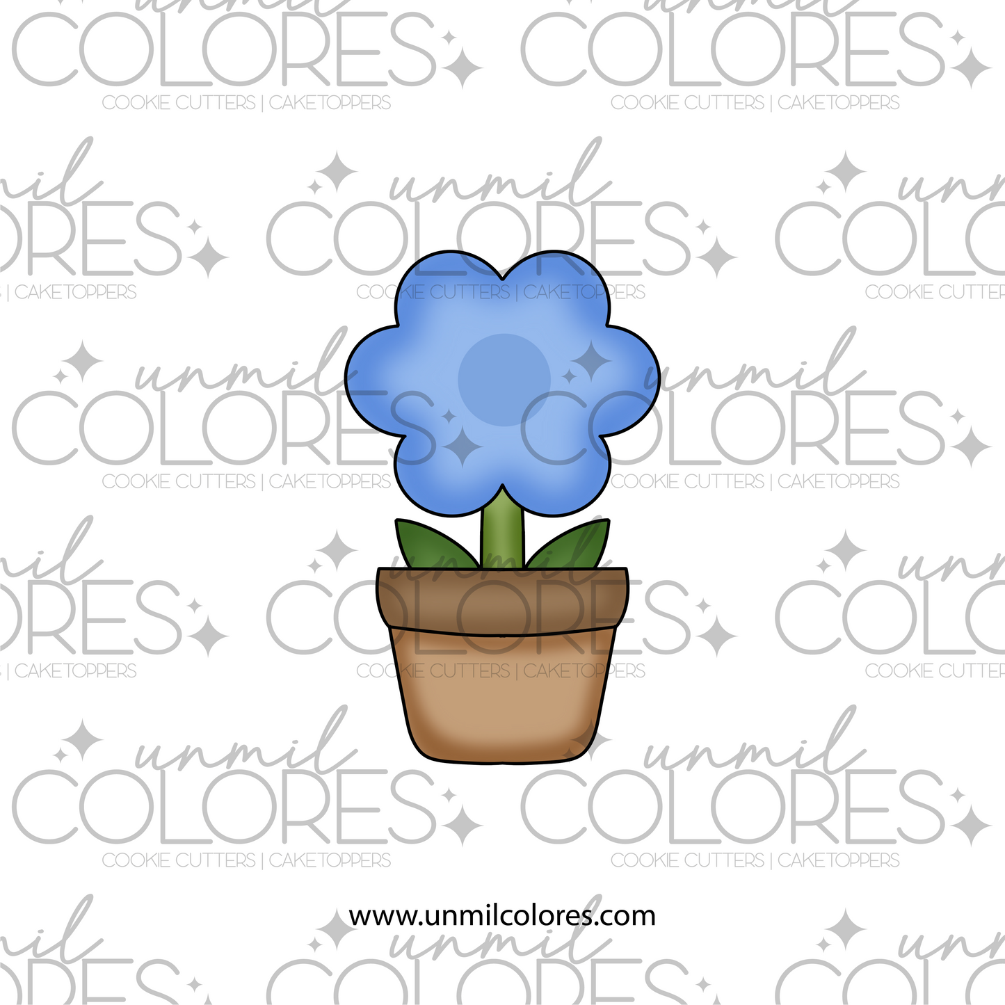 Cortador de Galleta Macetera Flor B