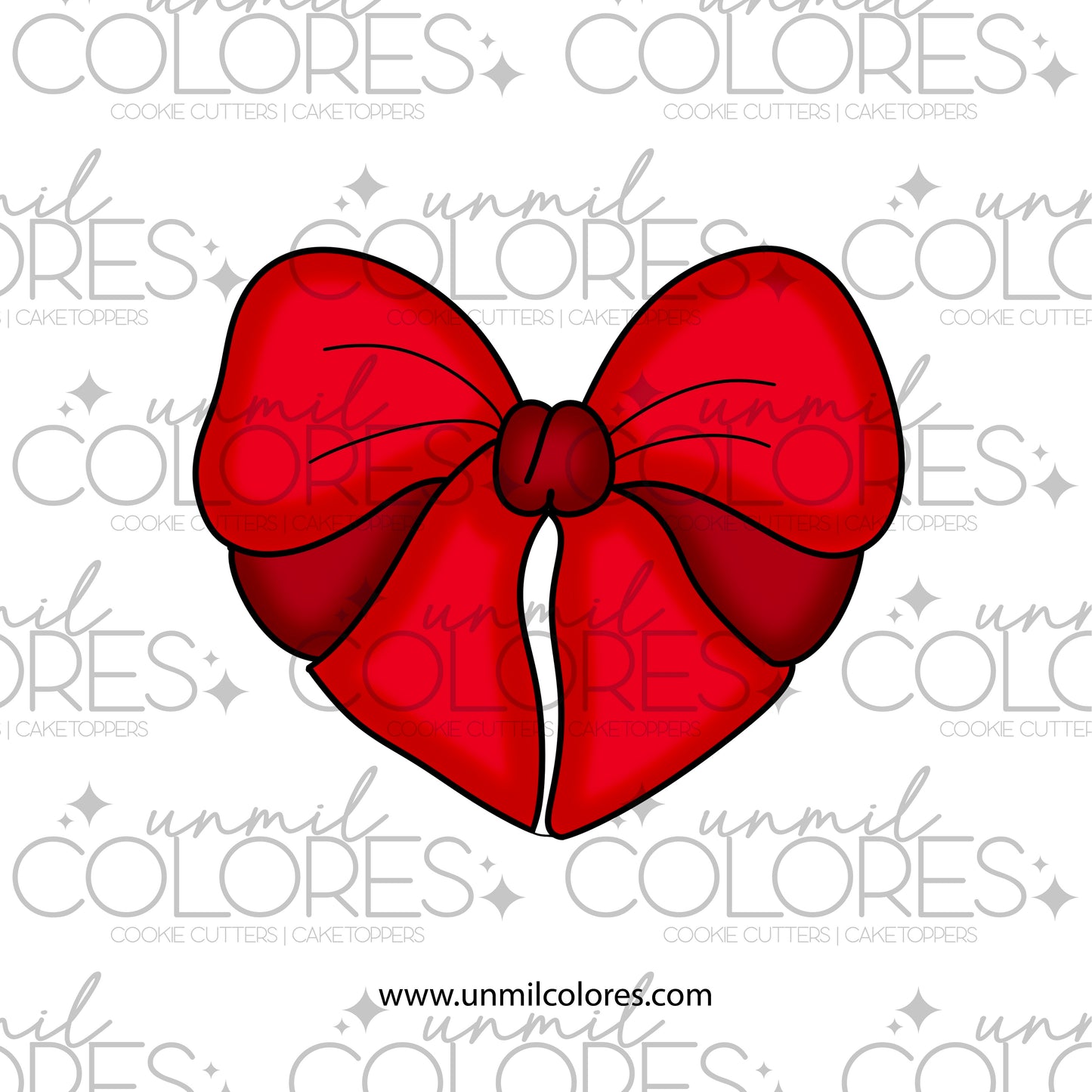 Cortador de Galleta Moño Corazón