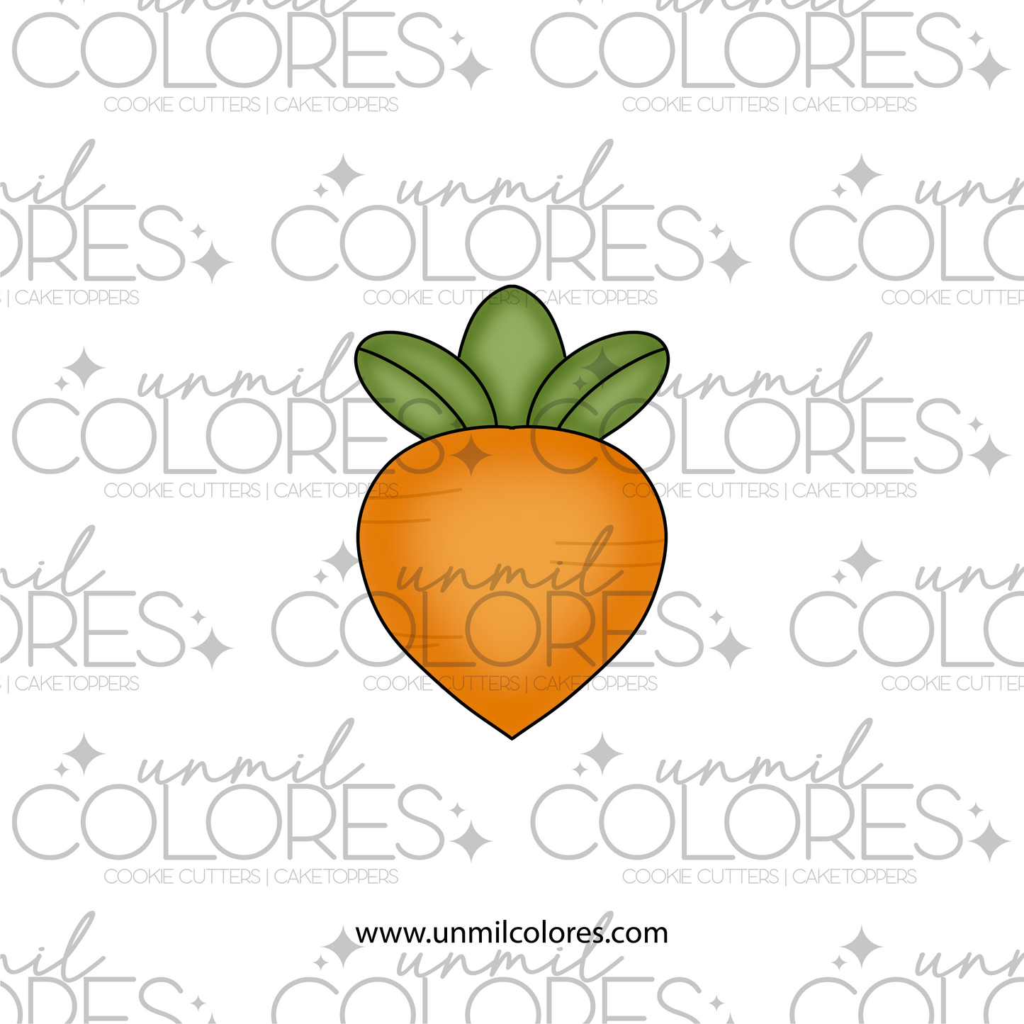 Cortador de Galleta Zanahoria Kawai