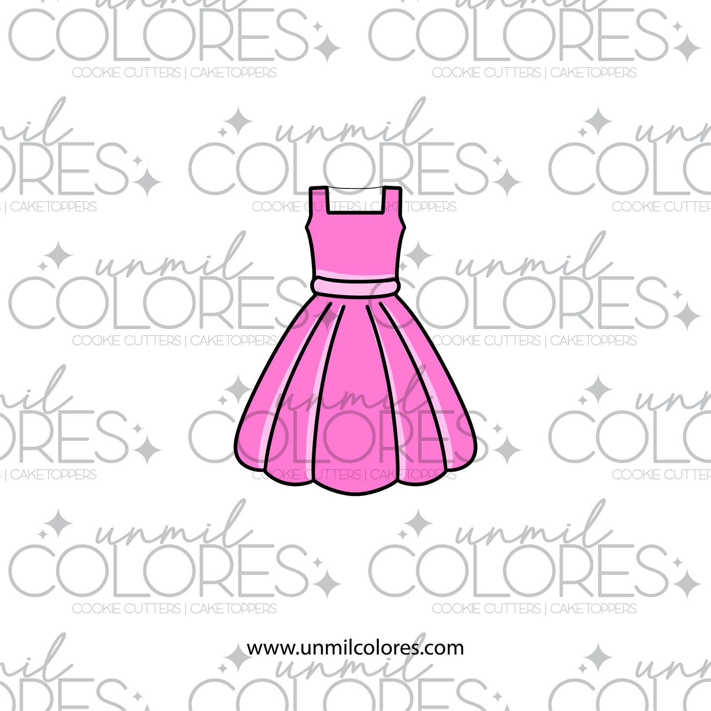 Cortador de Galleta Vestido Barbie
