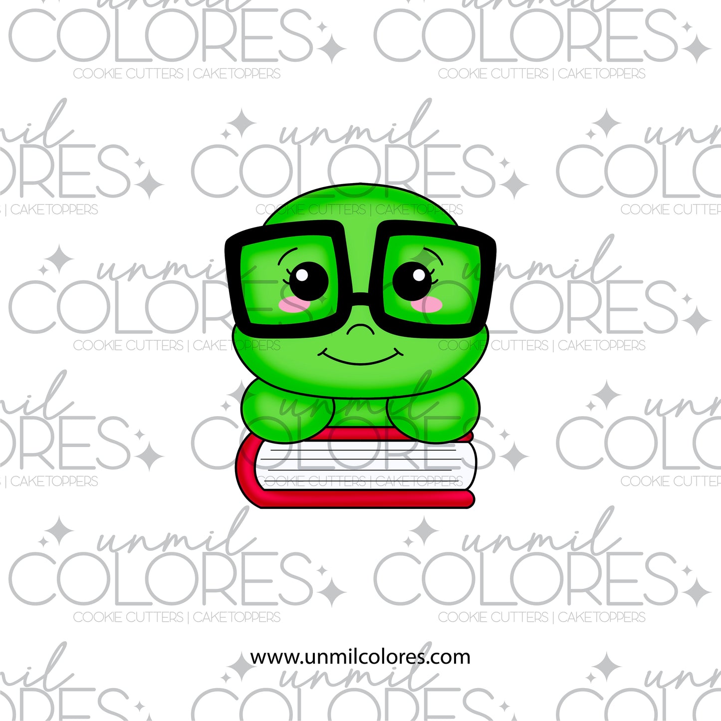 Cortador de Galleta Gusanito con Libro