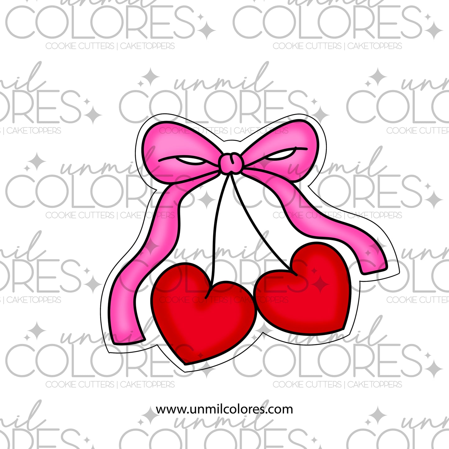 Cortador de Galleta Cereza Moño