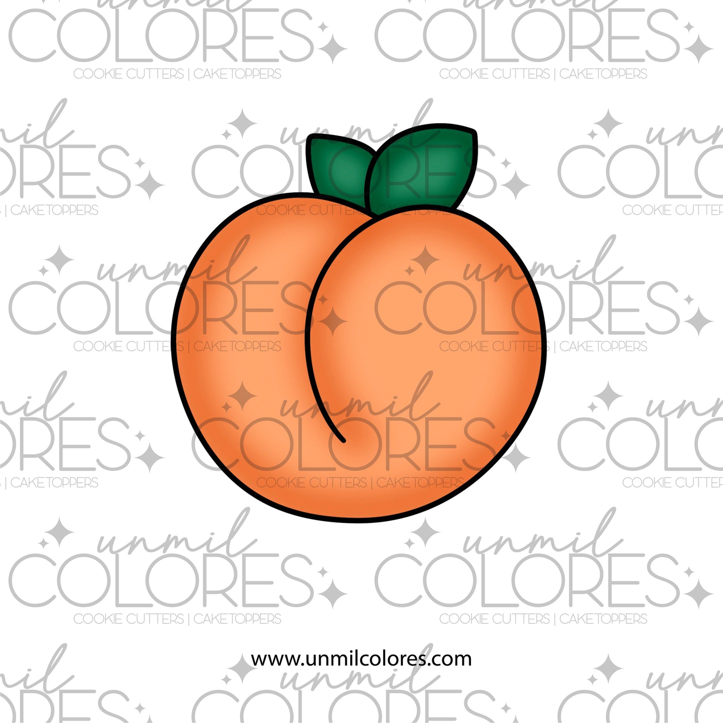 Cortador de Galleta Durazno Emoji