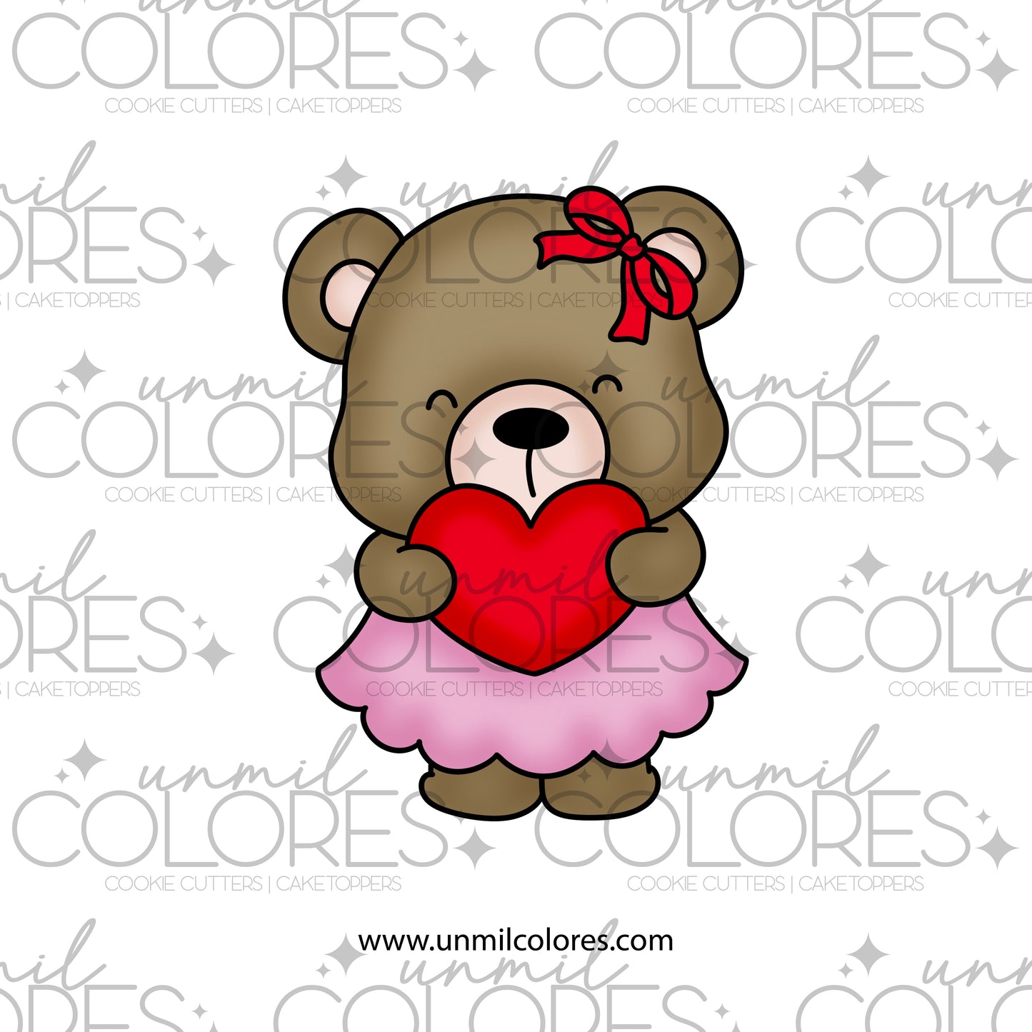 Cortador de Galleta Osita Enamorada SV