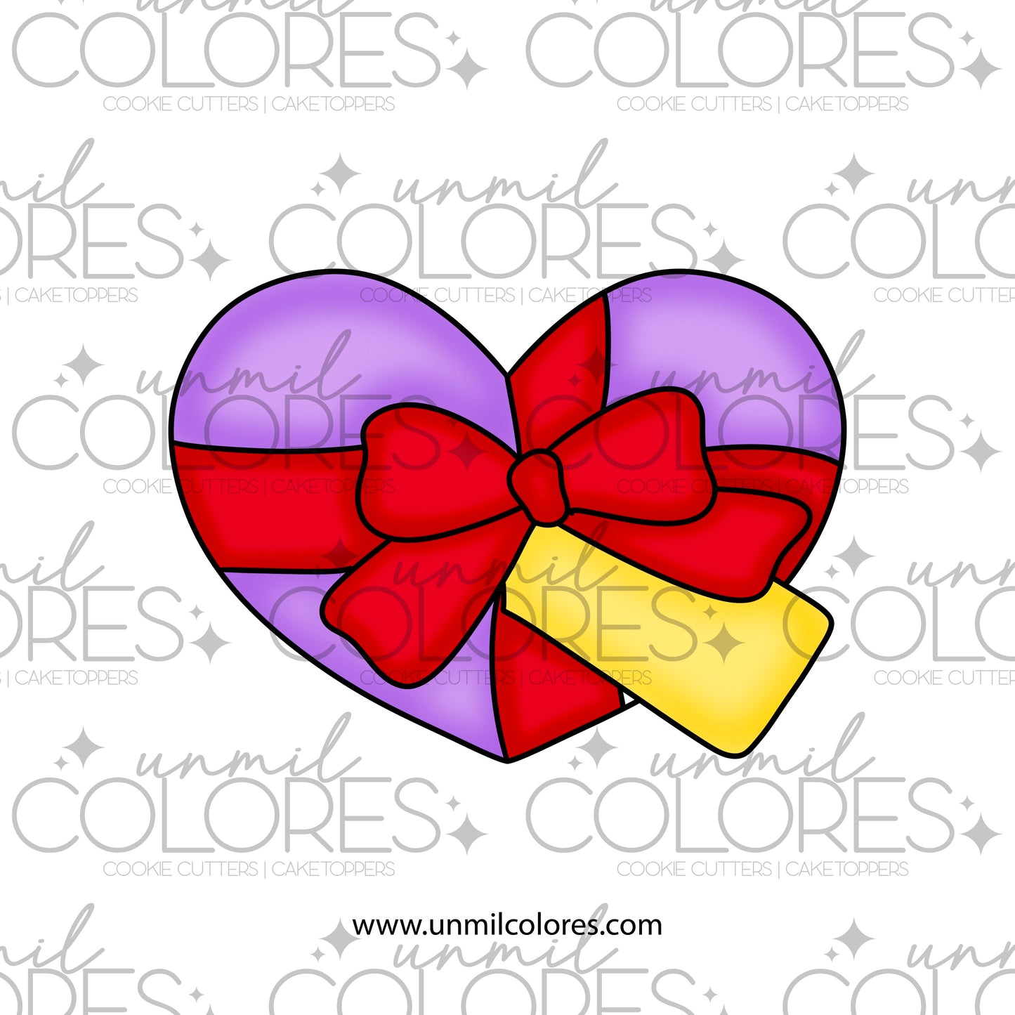 Cortador de Galleta Corazón con Moño