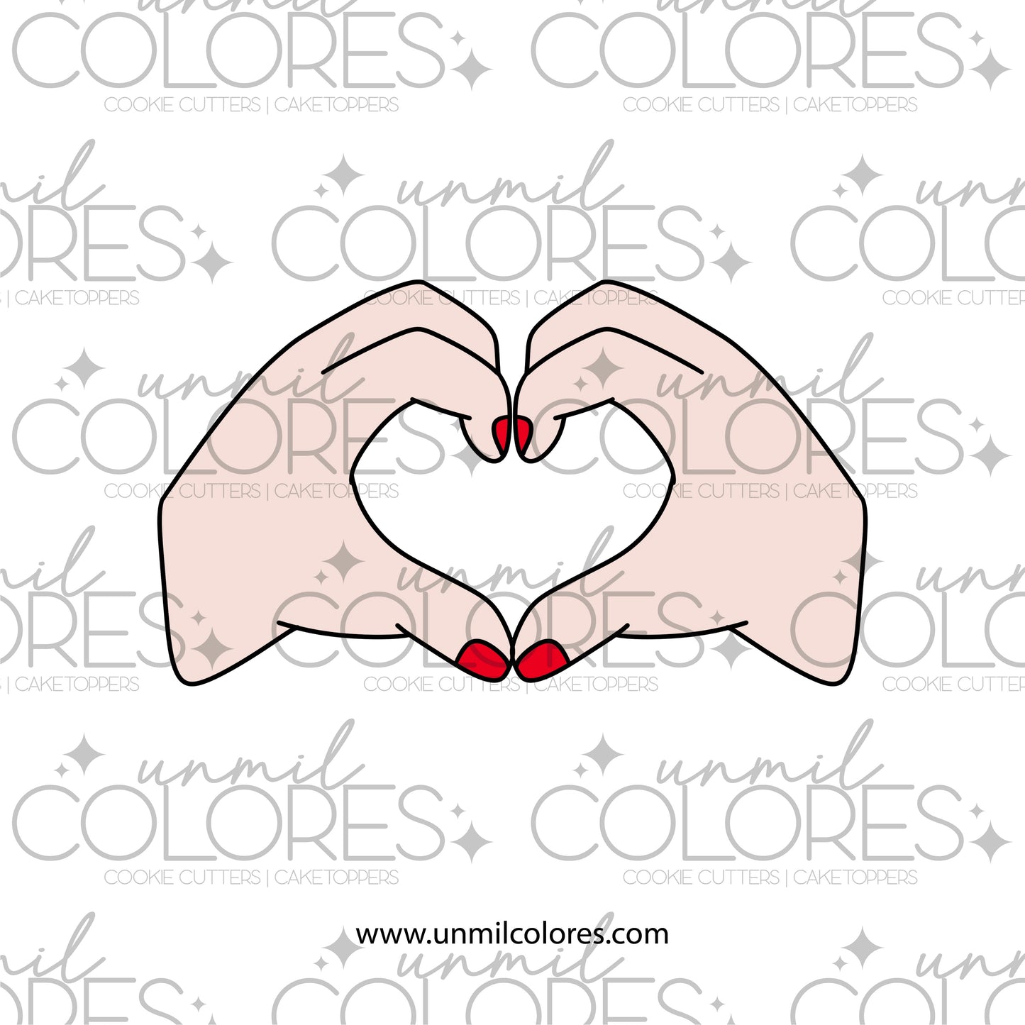 Cortador de Galleta Manos Corazón