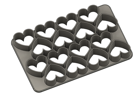 Multicortador Galleta de Corazones ( 16 Corazones 3 x 2.5cm)