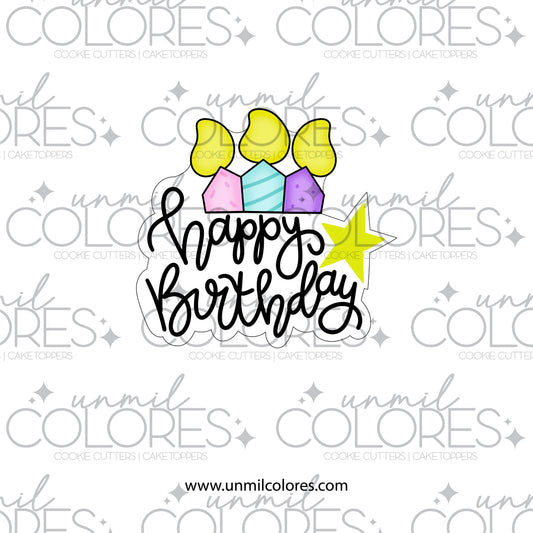 Cortador de Galleta Happy Birthday 01