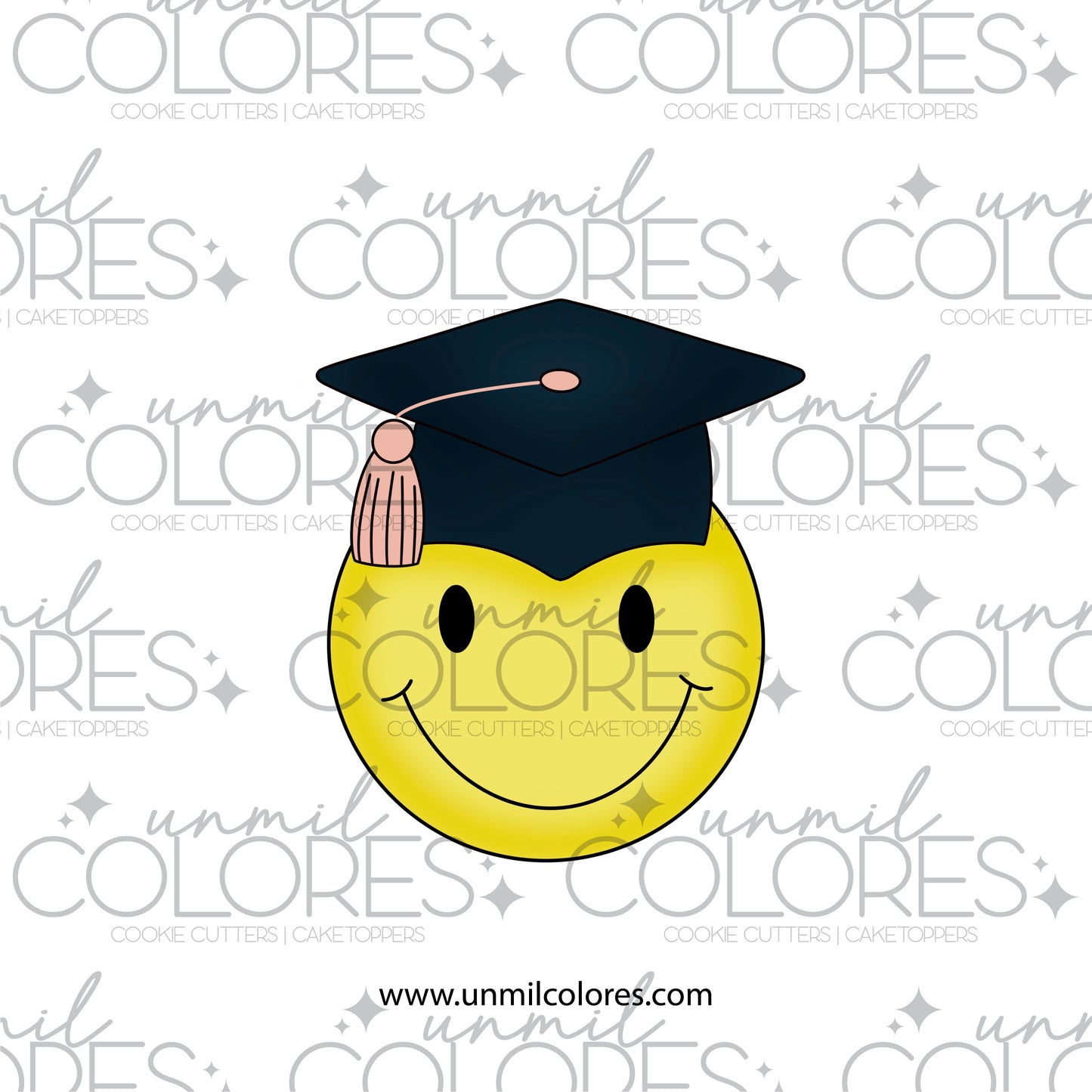 Cortador de Galleta Happy Face Graduación