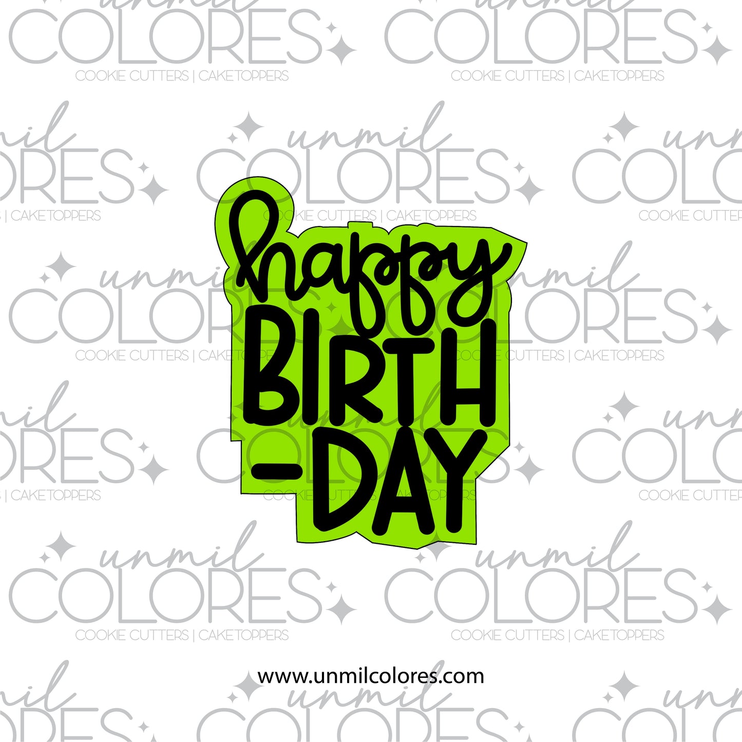 Cortador de Galleta Happy Birthday 03