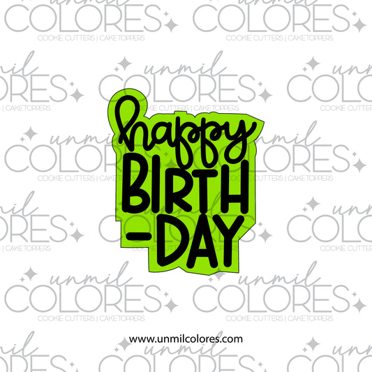 Cortador de Galleta Happy Birthday 03