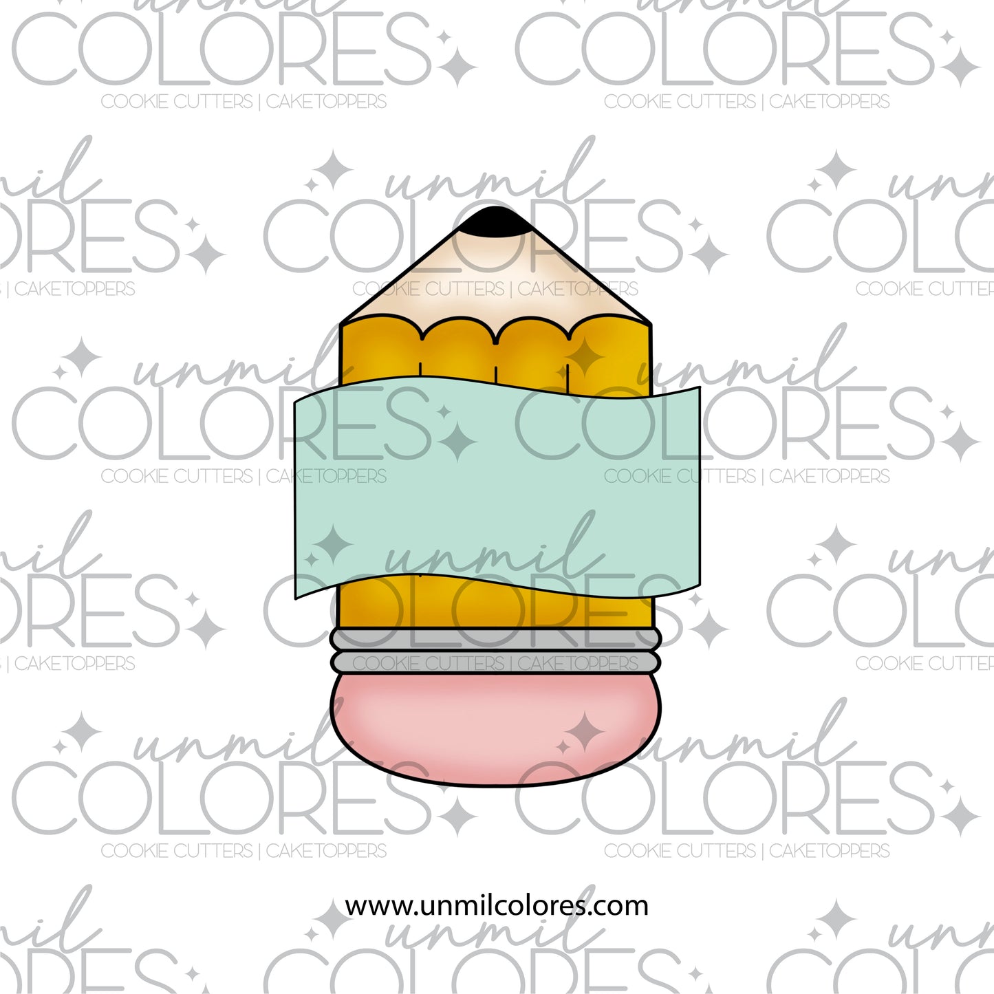 Cortador de Galleta Lápiz Banderin