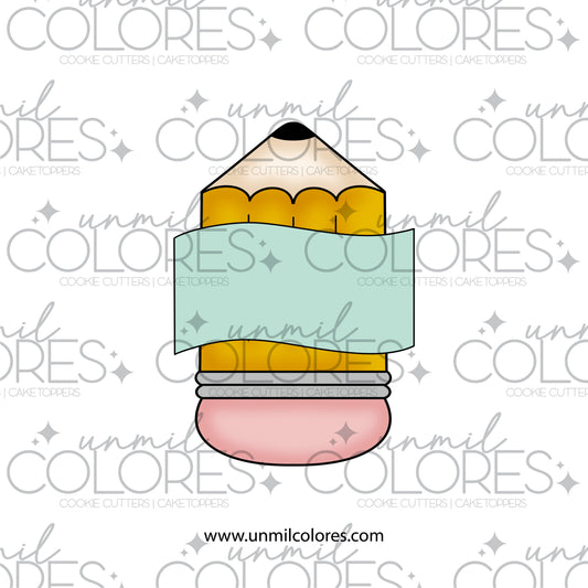 Cortador de Galleta Lápiz Banderin