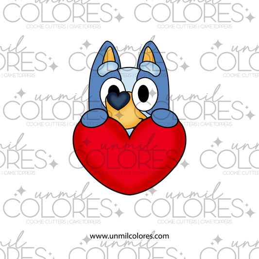 Cortador de Galleta Bluey Corazón