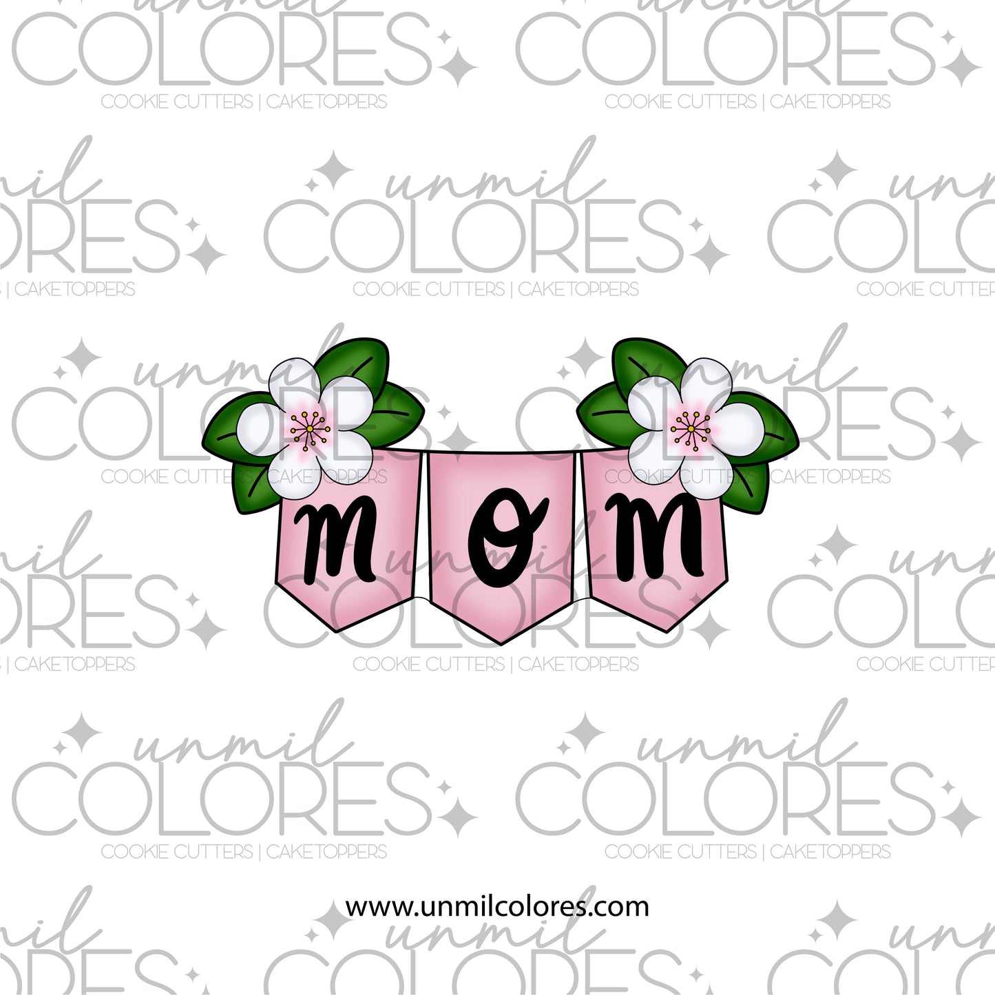 Cortador de Galleta Banderin Mom