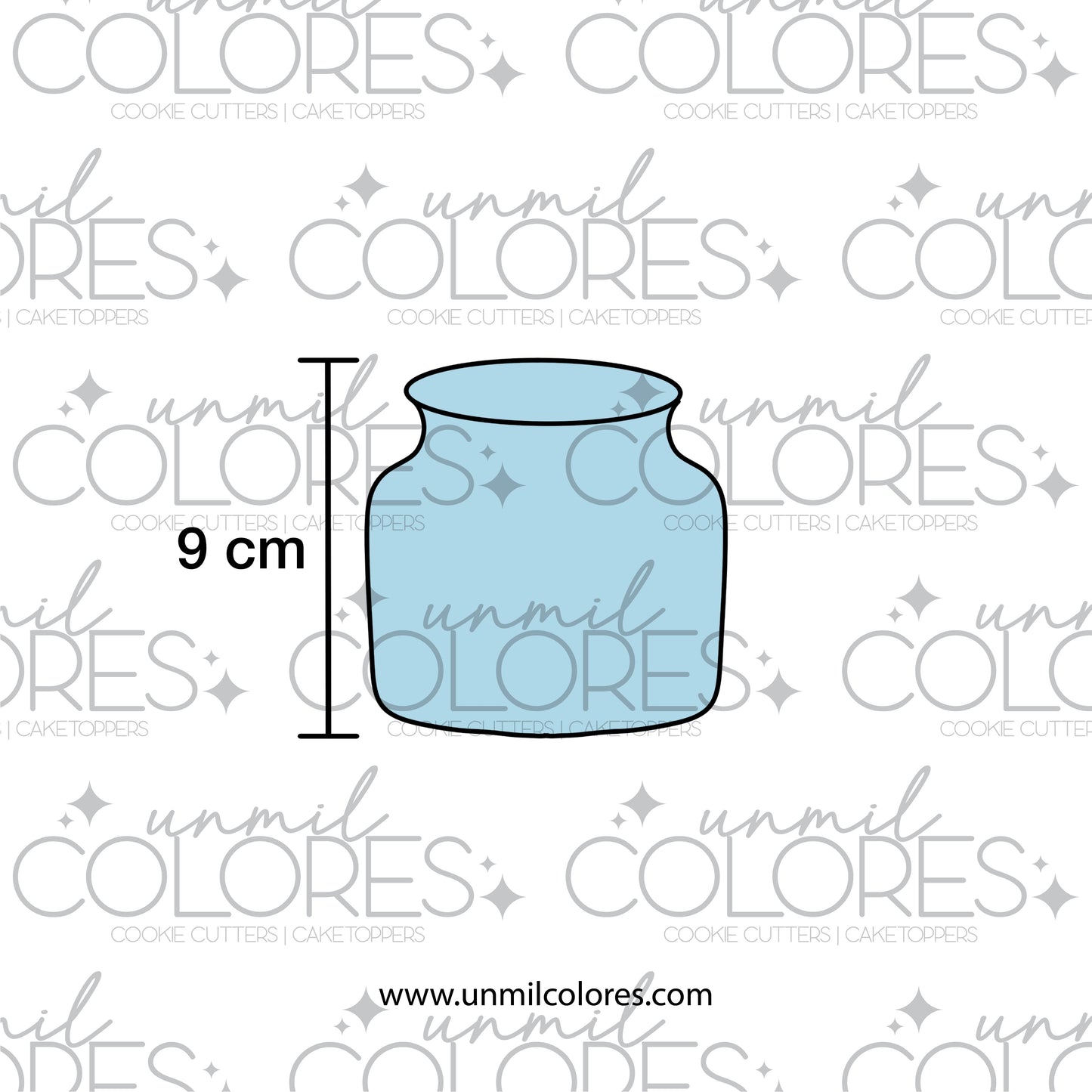 Set Cortadores de Galleta Arreglo Flores Jarrón (8 Piezas)