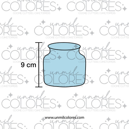 Set Cortadores de Galleta Arreglo Flores Jarrón (8 Piezas)