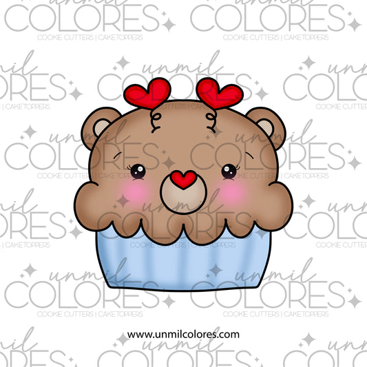 Cortador de Galleta Oso Cupcake