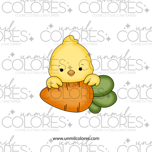 Cortador de Galleta Pollito Zanahoria