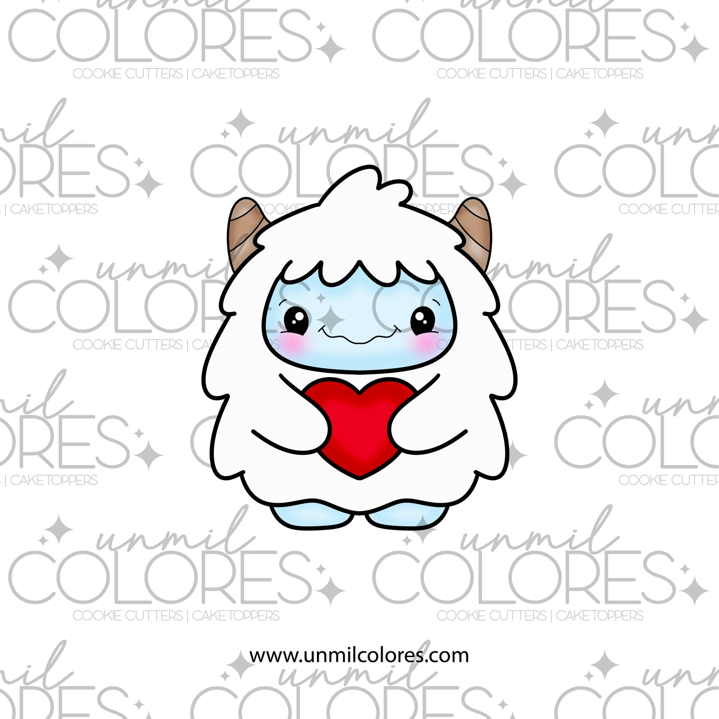 Cortador de Galleta Yeti Enamorado