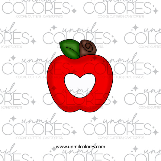 Cortador de Galleta Manzana con Perforación