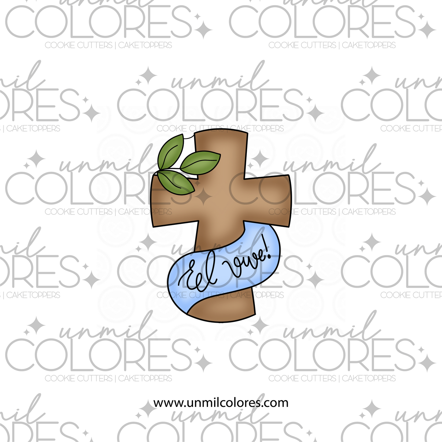 Cortador de Galleta Cruz con Mensaje