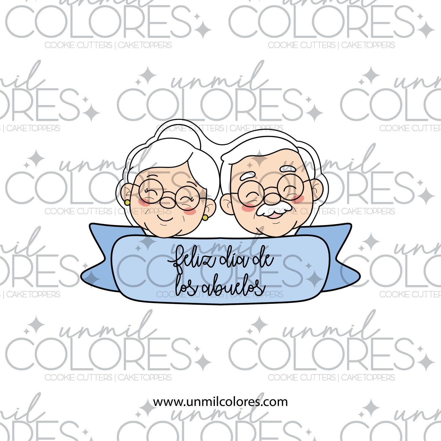 Cortador de Galleta Pareja de Abuelitos