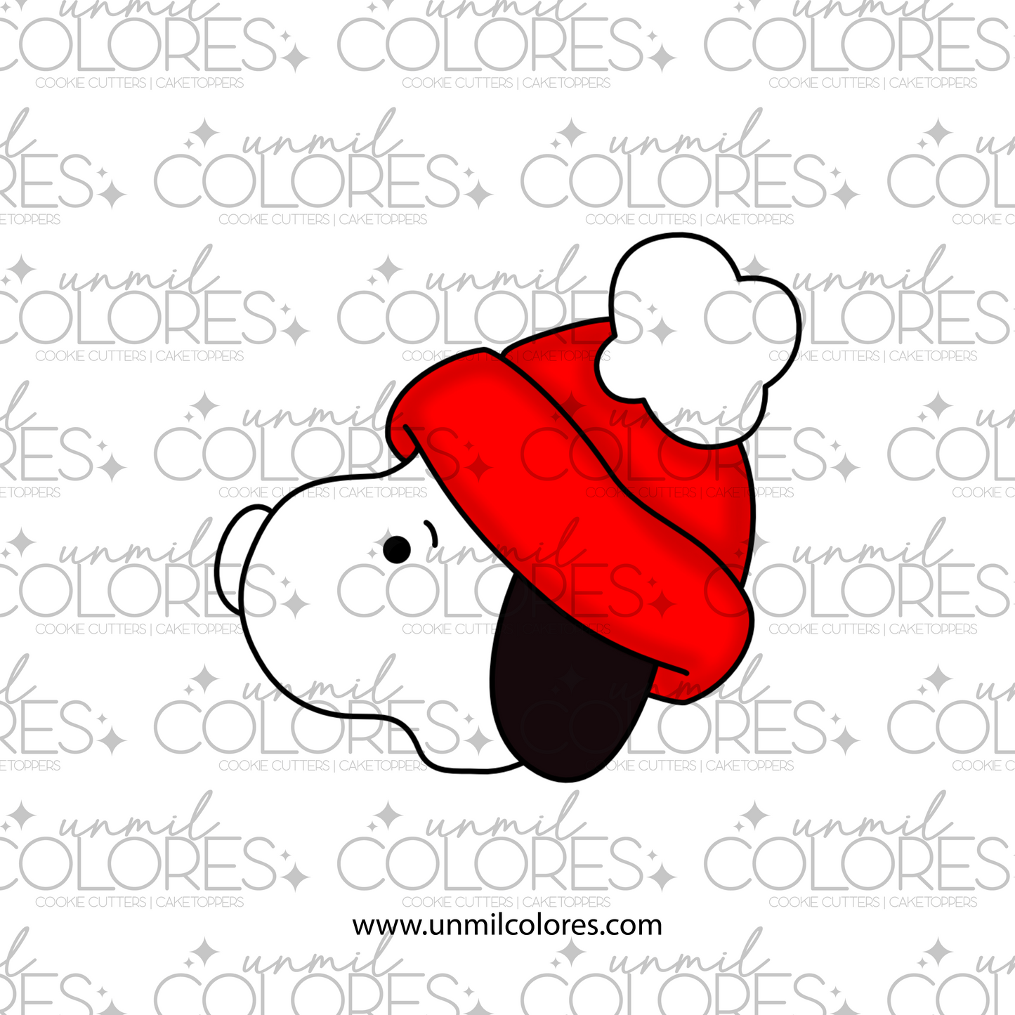 Cortador de Galleta Snoopy Gorro