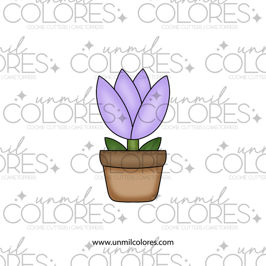 Cortador de Galleta Macetera Flor A