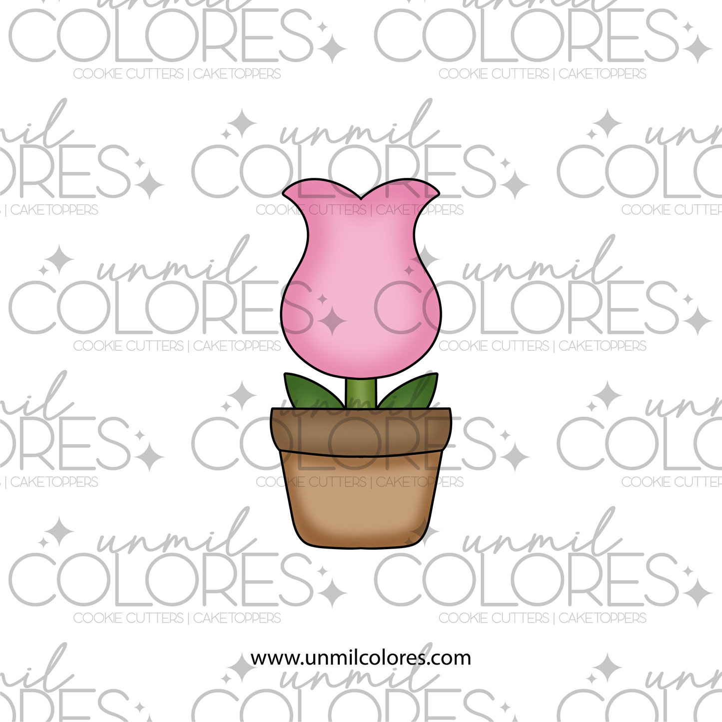 Cortador de Galleta Macetera Flor C