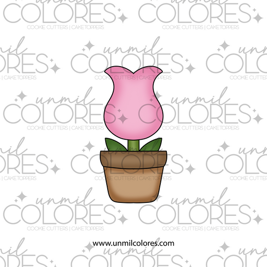 Cortador de Galleta Macetera Flor C