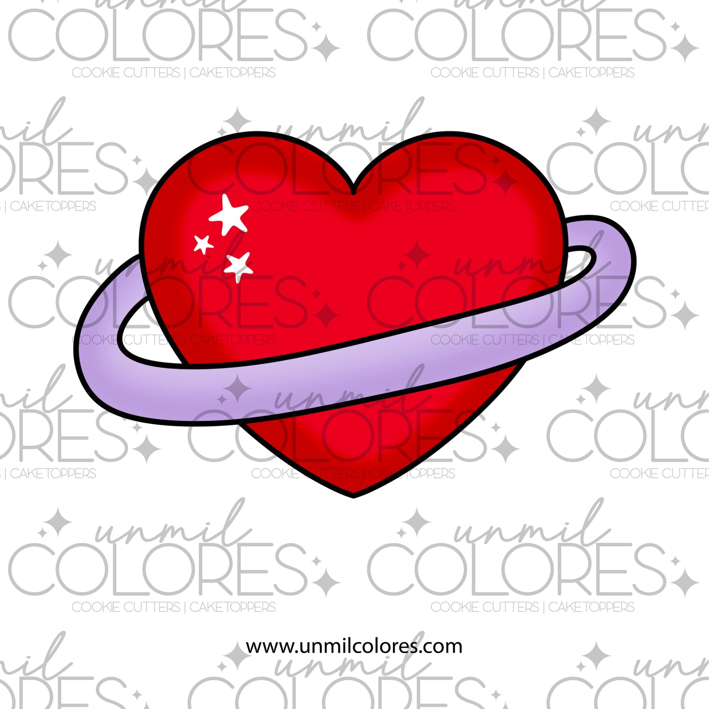 Cortador de Galleta Corazón Planeta