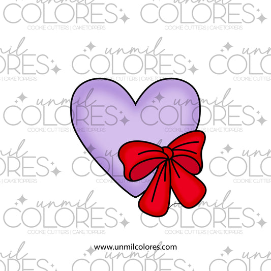 Cortador de Galleta Corazón Moño