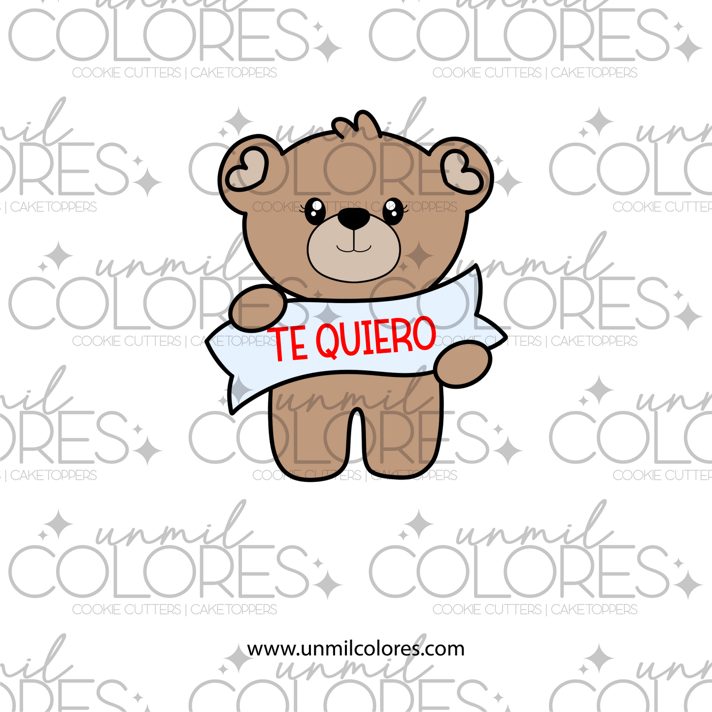 Cortador de Galleta Oso Banderín