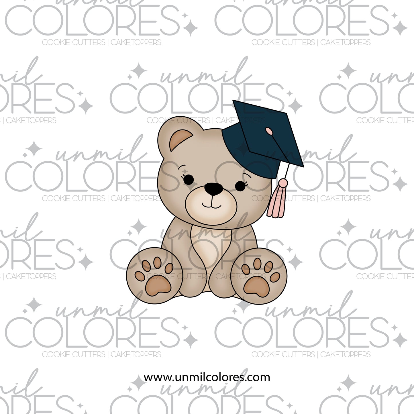 Cortador de Galleta Osito Graduación