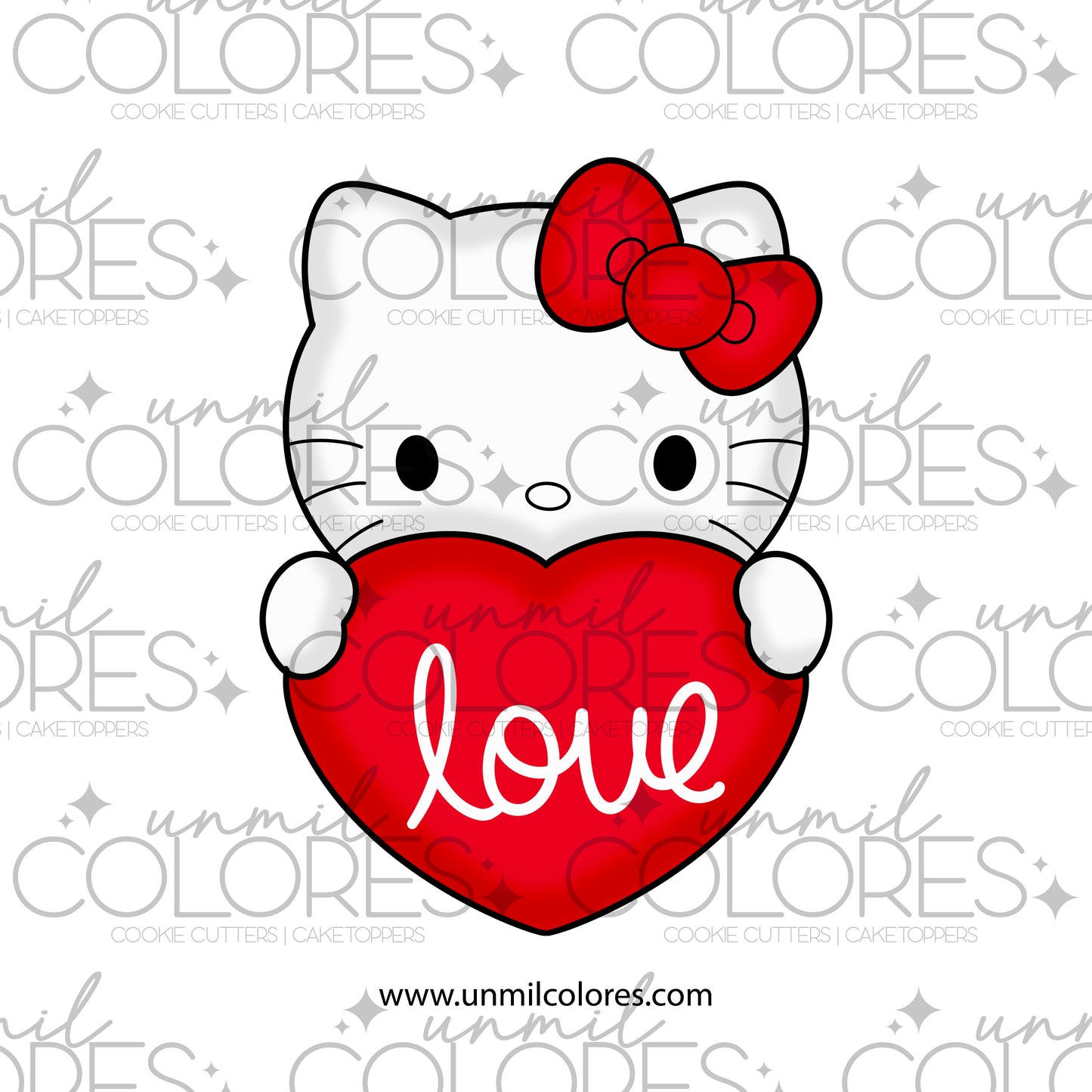 Cortador de Galleta Kitty Corazon