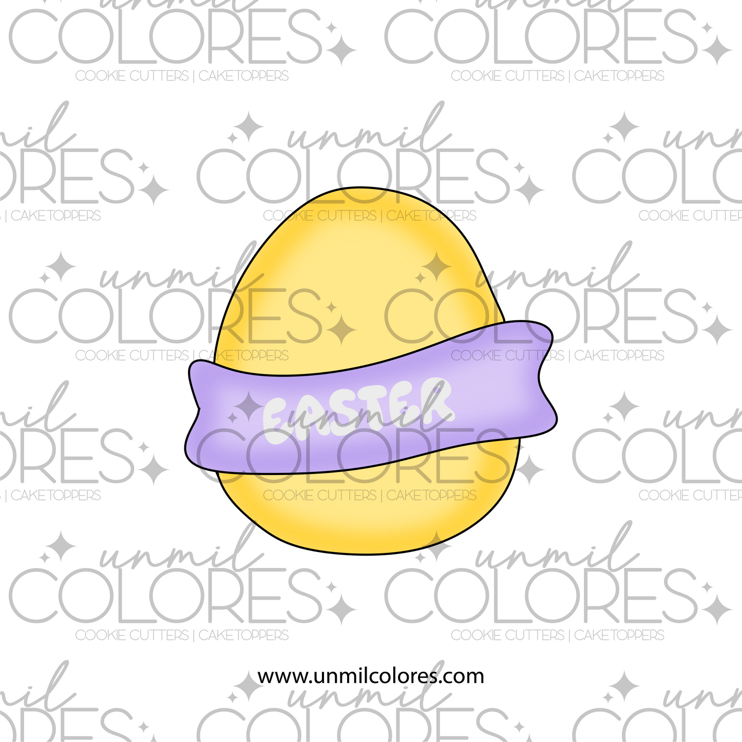 Cortador de Galleta Huevo Banderin