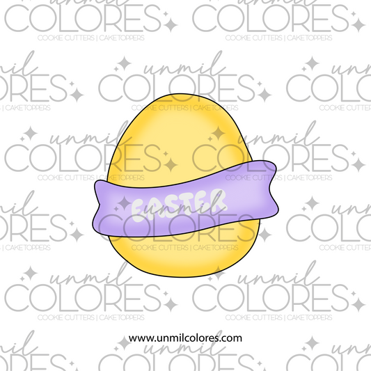 Cortador de Galleta Huevo Banderin