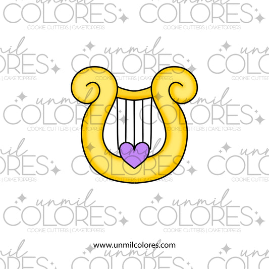 Cortador de Galleta Arpa de Cupido