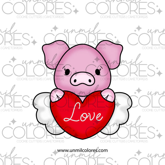 Cortador de Galleta Cerdito Enamorado SV