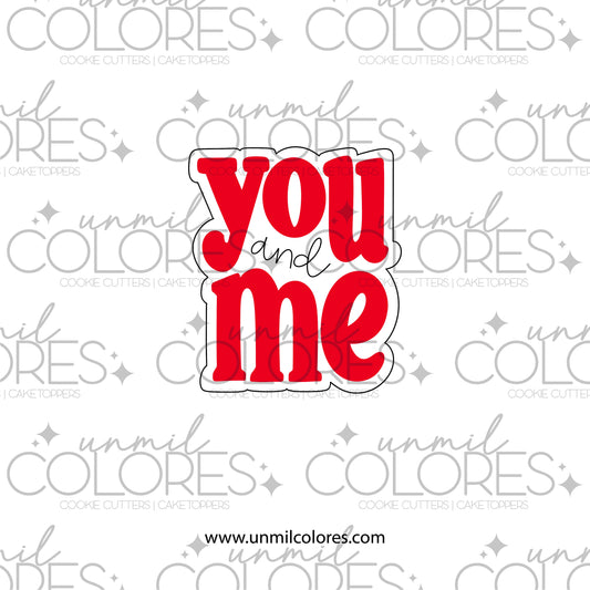 Cortador de Galleta Placa You And Me