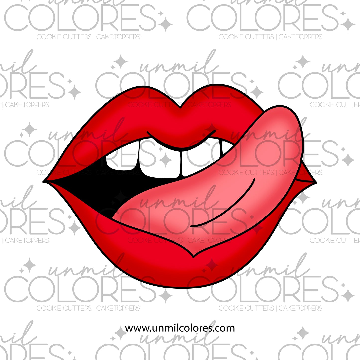 Cortador de Galleta Labios Lengua