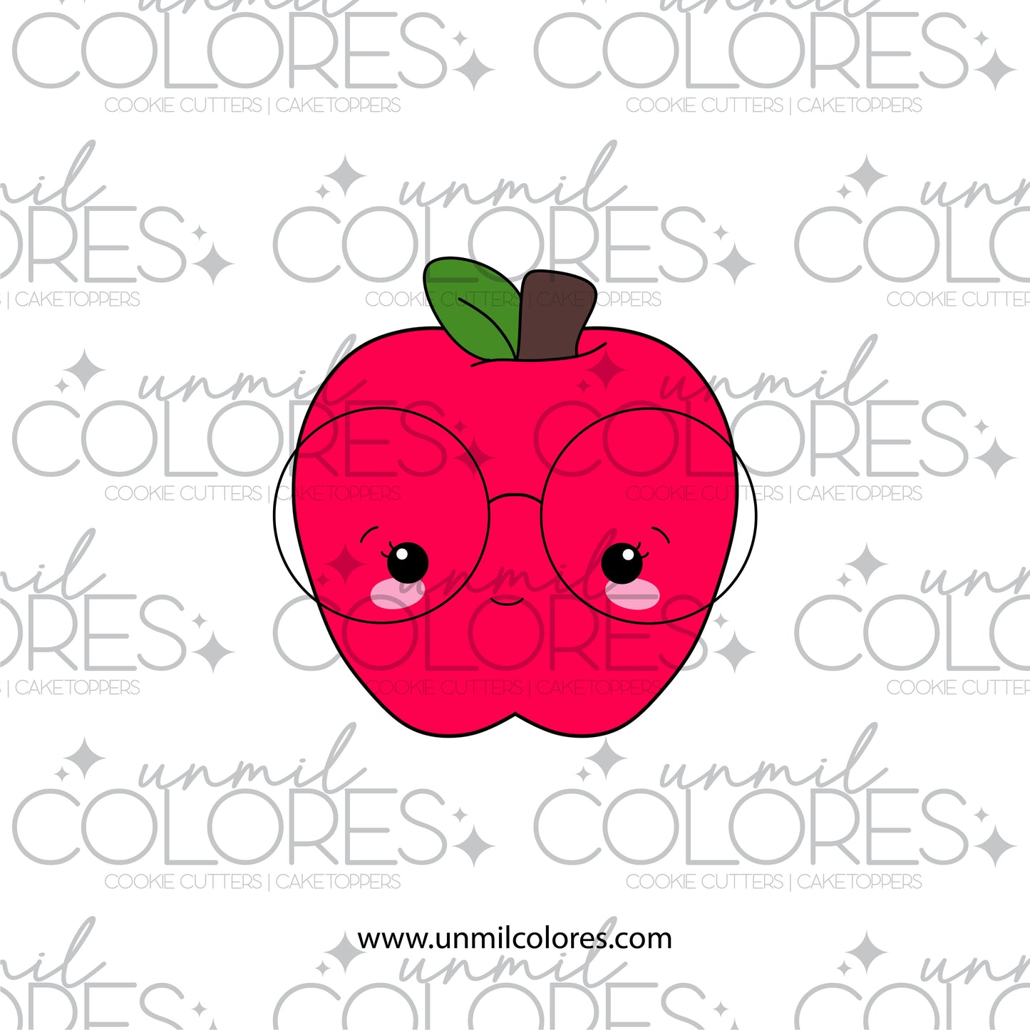 Cortador de Galleta Manzana con Lentes